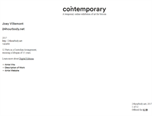 Tablet Screenshot of cointemporary.com